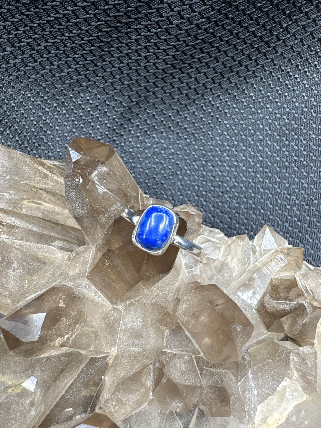 Sterling Silver Lapis Ring - Size 7