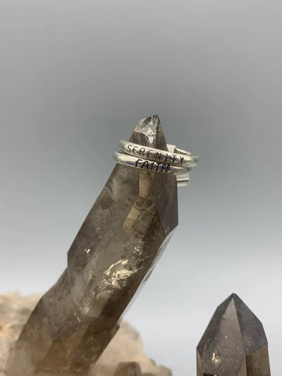 Sterling Silver Phrase Bands