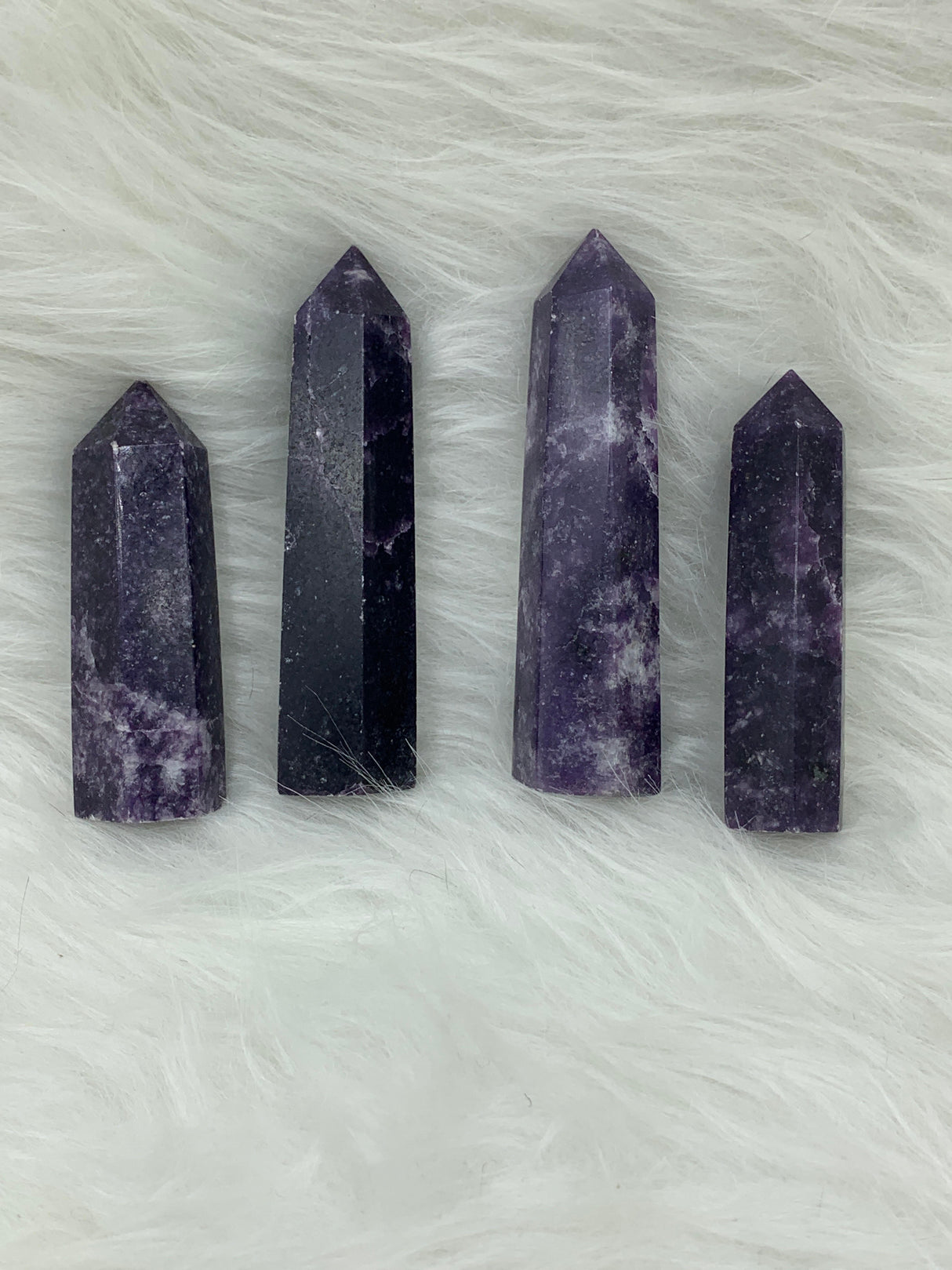 Lepidolite Obelisk - Large