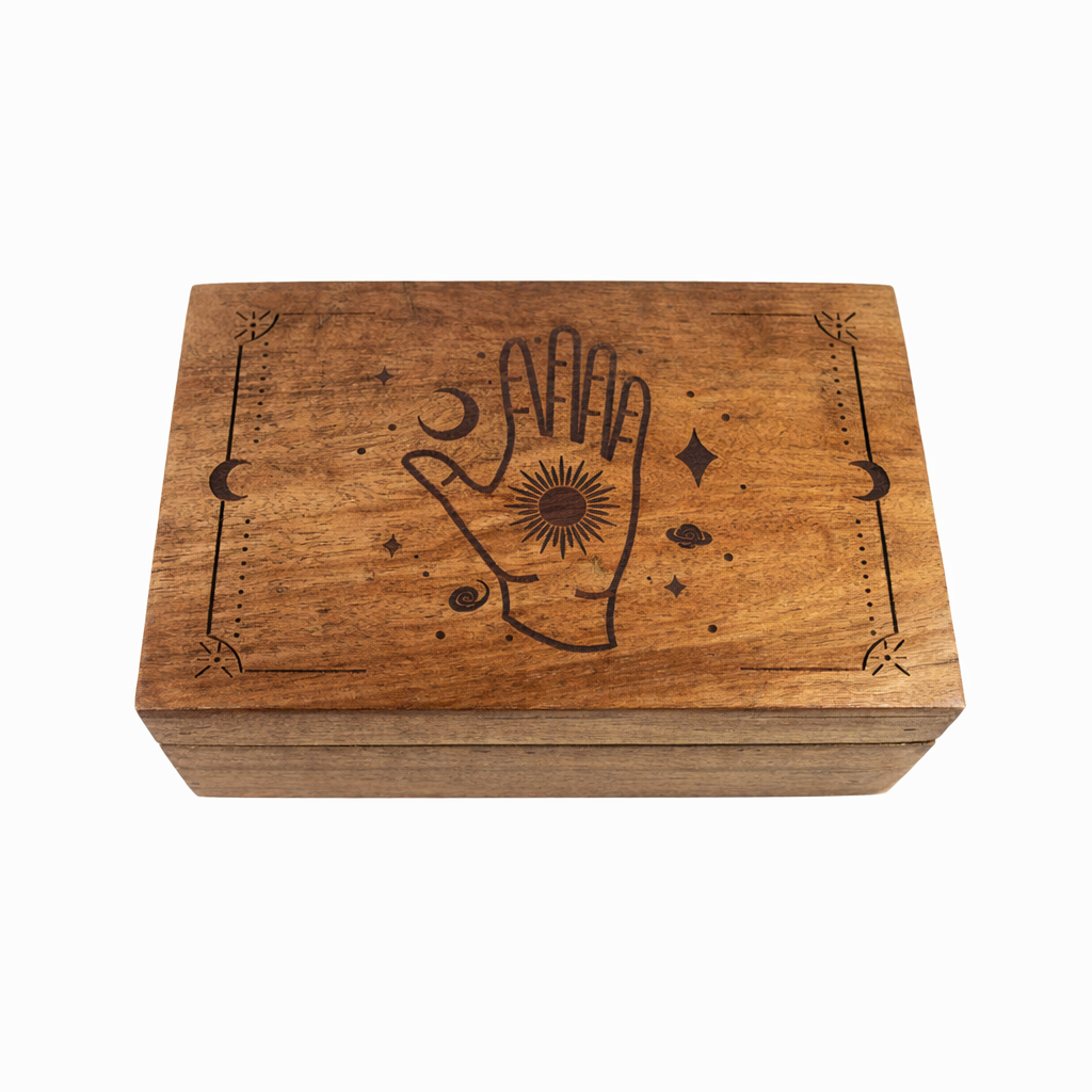 Mystic Palm Wooden Box 4x6"