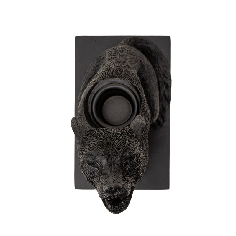 Wolf Candleholder (7.5"H)