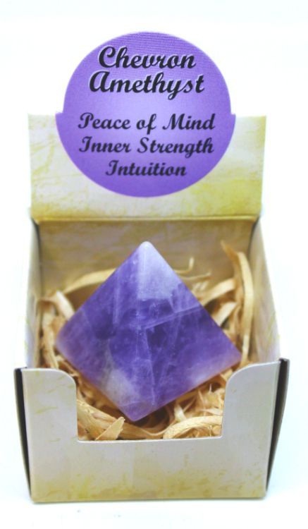 Chevron Amethyst - Pyramid Gift Box