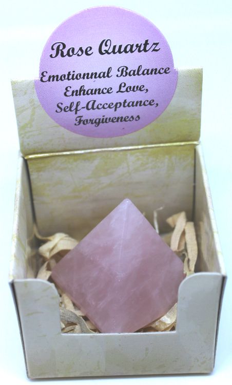 Rose Quartz Pyramid Gift Box