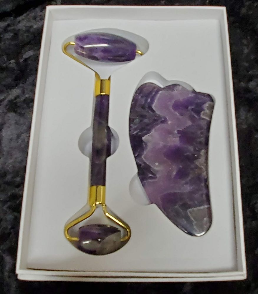 Chevron Amethyst - Facial Roller Set