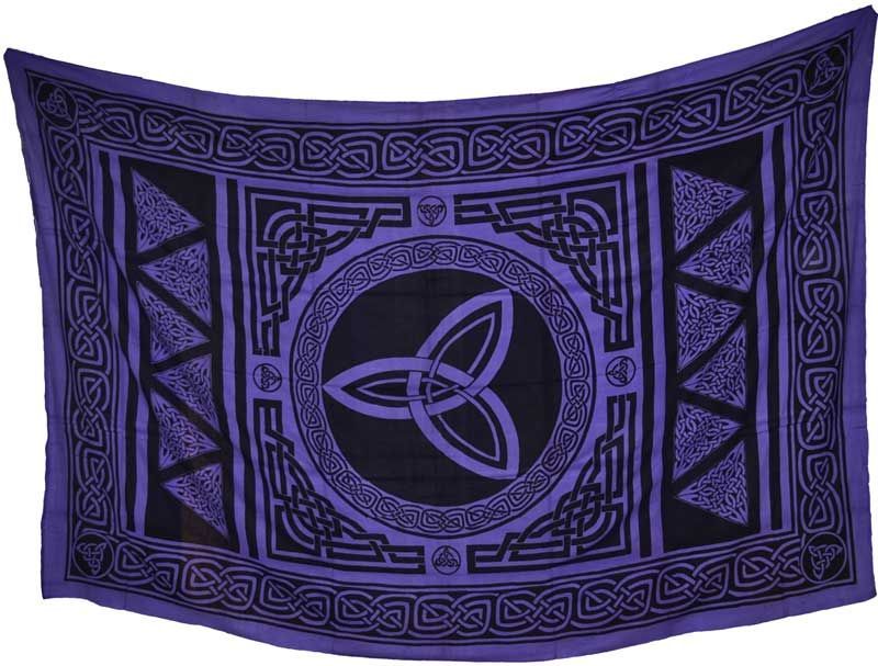 Triquetra Tapestry purple