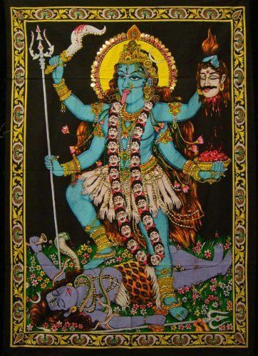 Kali Hand Painted Tapestry