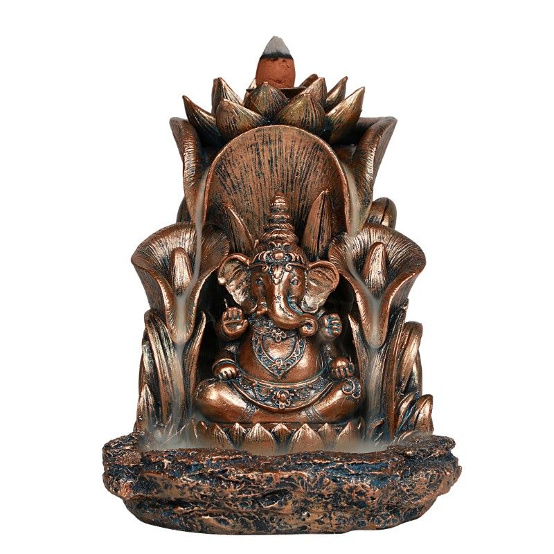 Ganesha Backflow Burner Gold