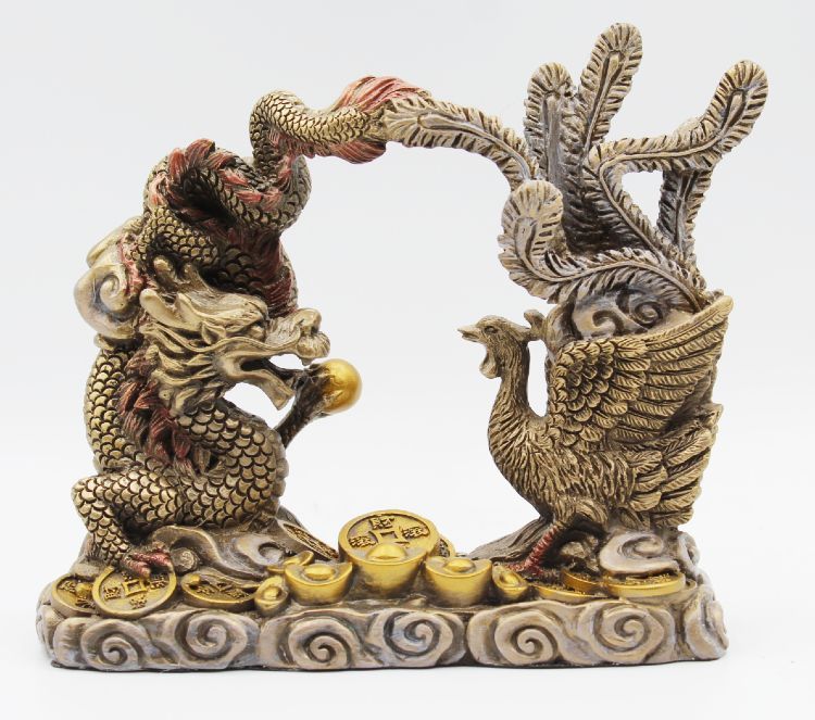 Dragon and Phoenix 5" Statue