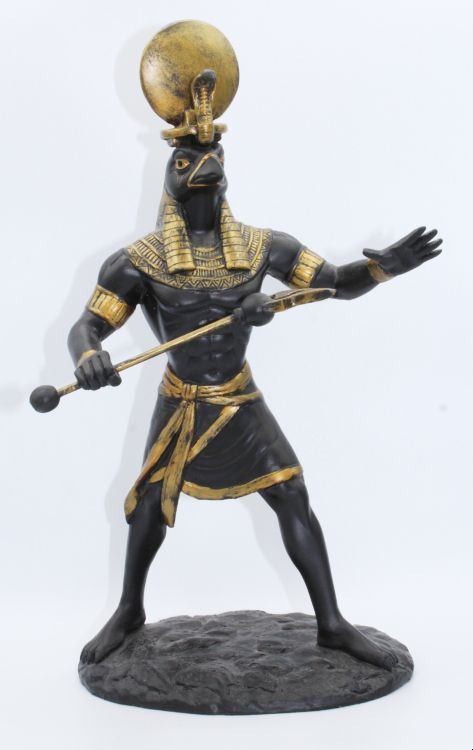Ra Black and Gold Statue