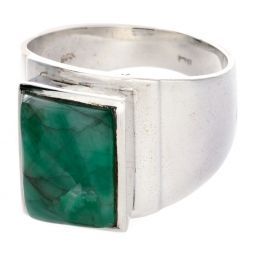 Emerald Sterling Ring 11