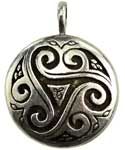 Celtic Triskele Sheild Amulet