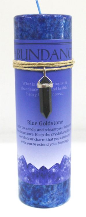 Abundance Pillar w/Blue Goldstone