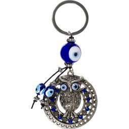 Evil Eye Owl Key Ring