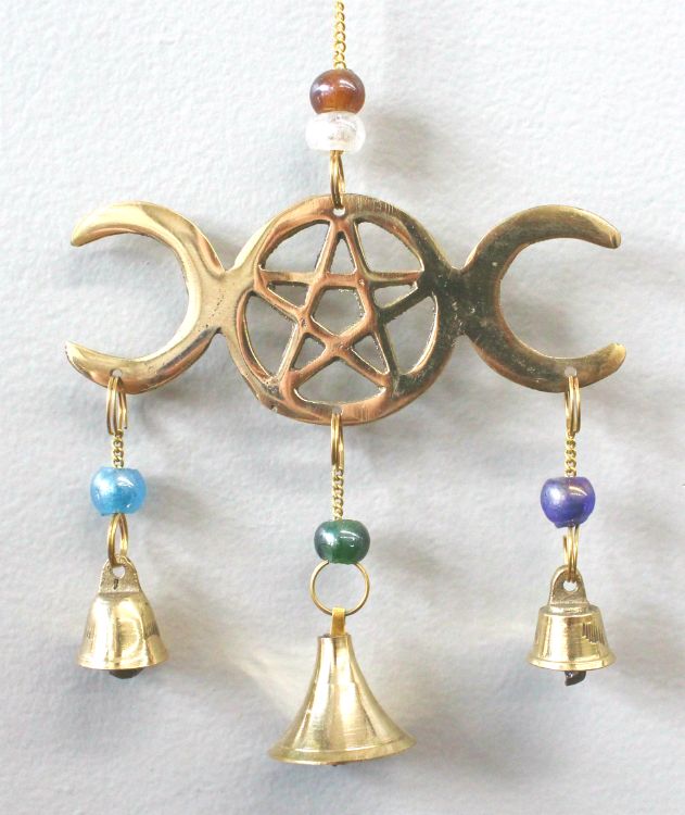 Triple Moon - Brass Wind Chime