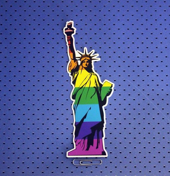 Rainbow Liberty - Bumper Sticker (6"H)