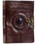 Stone Eye Leather Blank Book