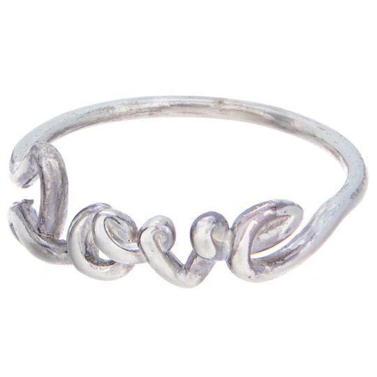 "Love" Sterling Silver Ring