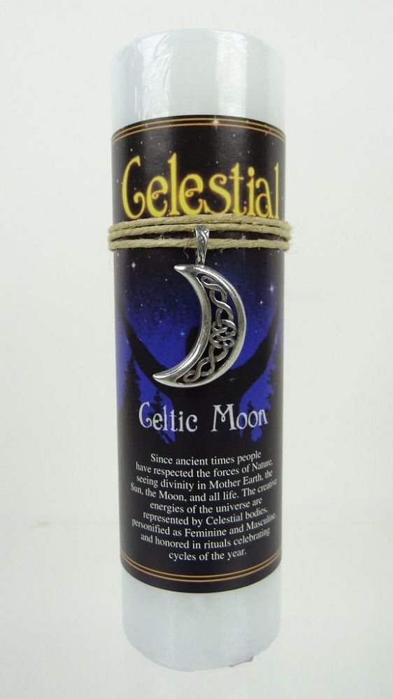 Celtic Moon Pillar w/pendant