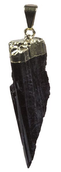 Black Tourmaline Raw Necklace