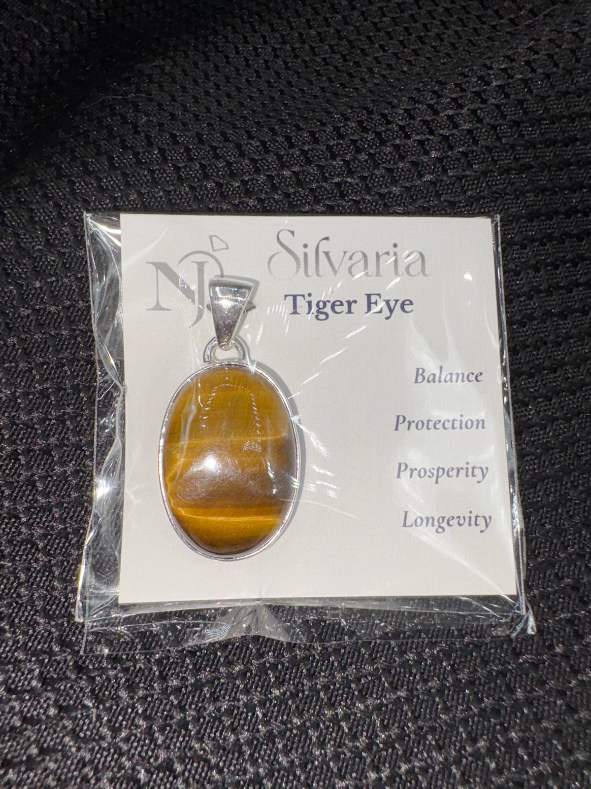 Sterling Silver Tiger's Eye - Pendant