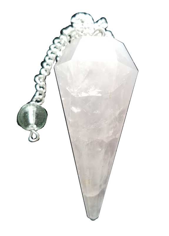 Rose Quartz Pendulum 6-sided