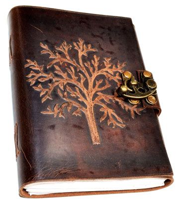 Tree Leather Blank Journal