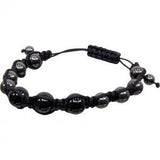 Adjustable Macrame Magnetic Hematite Bracelet
