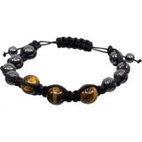 Adjustable Macrame Magnetic Hematite Bracelet