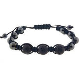 Adjustable Macrame Magnetic Hematite Bracelet