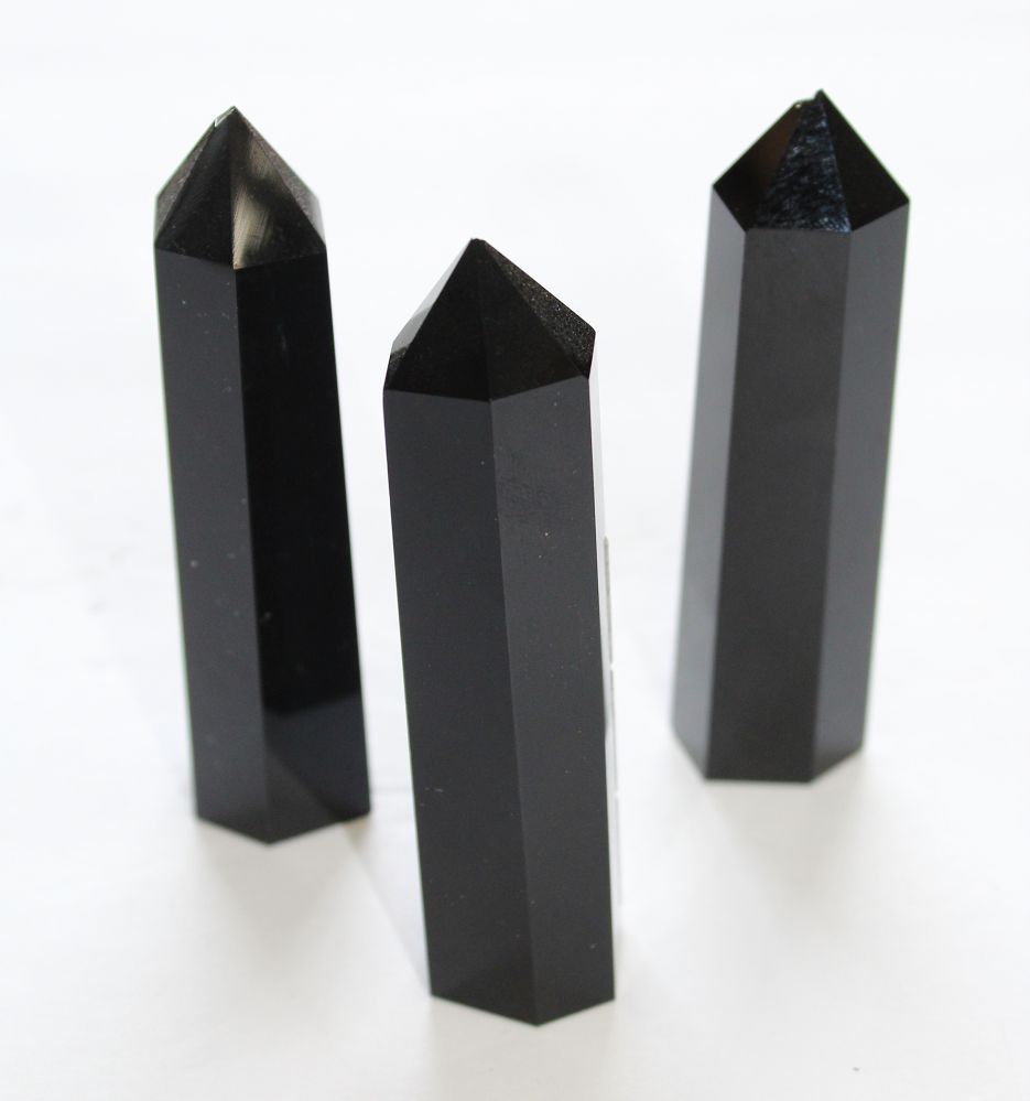 Black Obsidian Obelisk - Medium (100-249g)