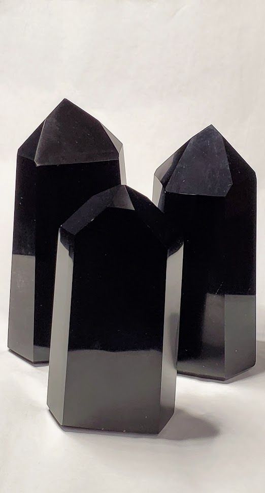 Black Obsidian Obelisk - X-Large (350-450g)
