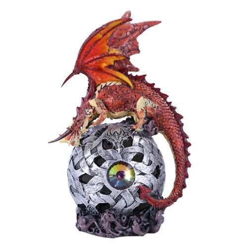 LED Dragon on Ball - Red
