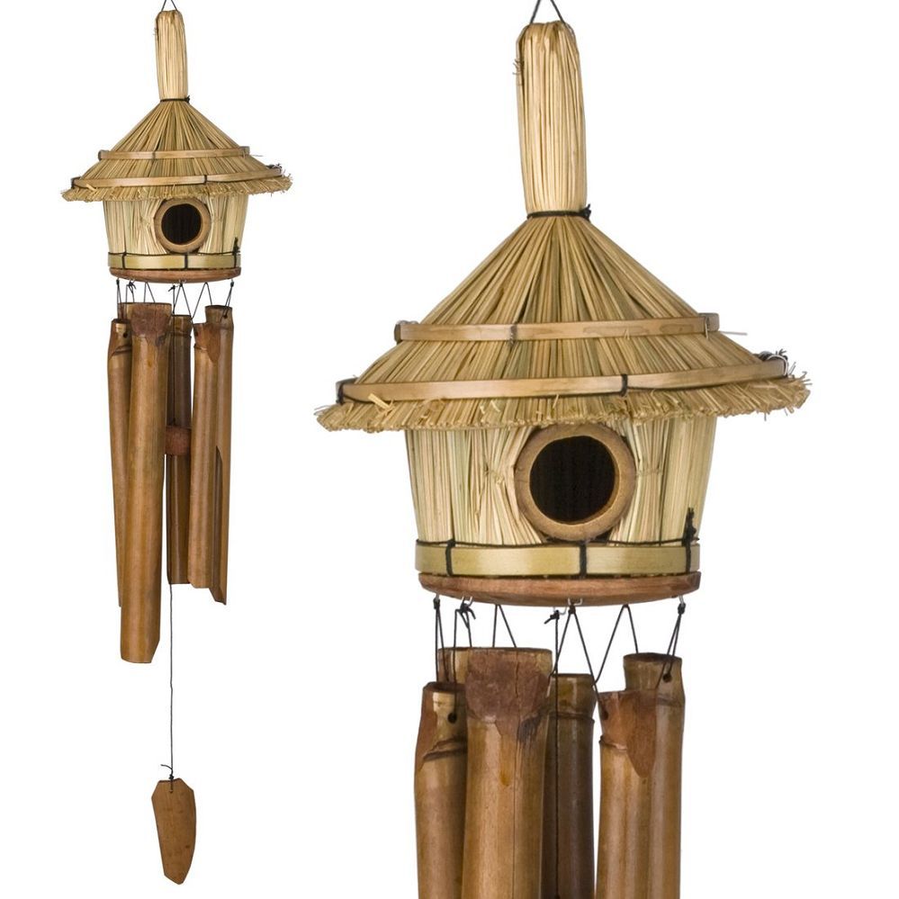 THATCHED ROOF BIRDHOUSE BAMBOO