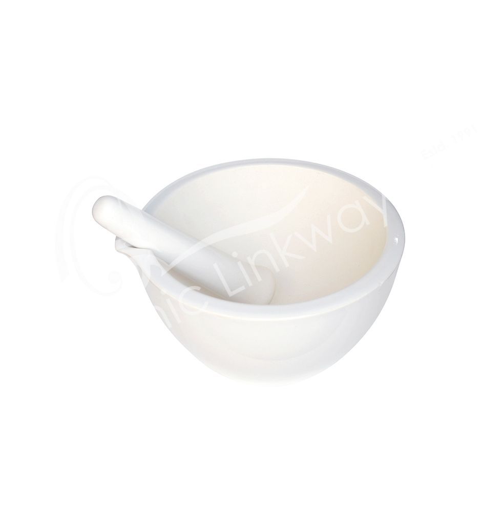 White Ceramic Mortar & Pestle