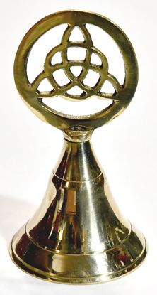 Triquetra Brass Bell (4")