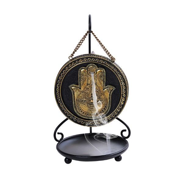 Backflow Burner - Hanging Hamsa (9.5")