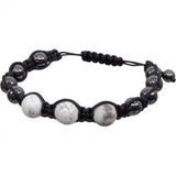 Adjustable Macrame Magnetic Hematite Bracelet