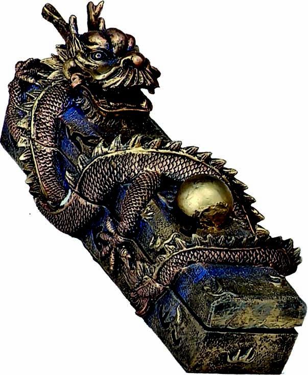 Chinese Dragon Coffin Box