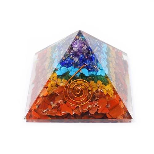 7 Chakras Orgonite Pyramid