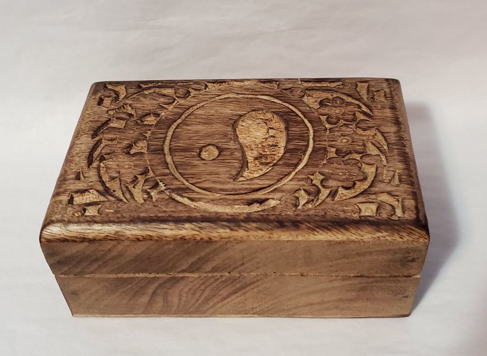 Yin Yang Wooden Box