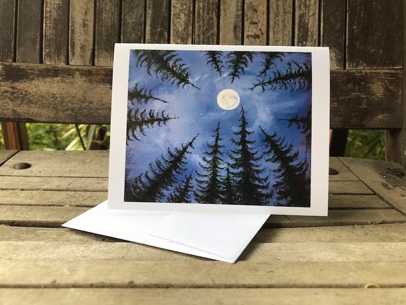 Greeting Card - Looking Up
