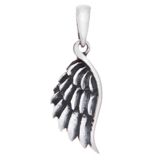 Small Rough Angel Wing Pendant