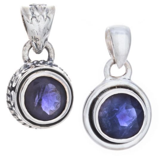 Sterling Silver Iolite - Pendant
