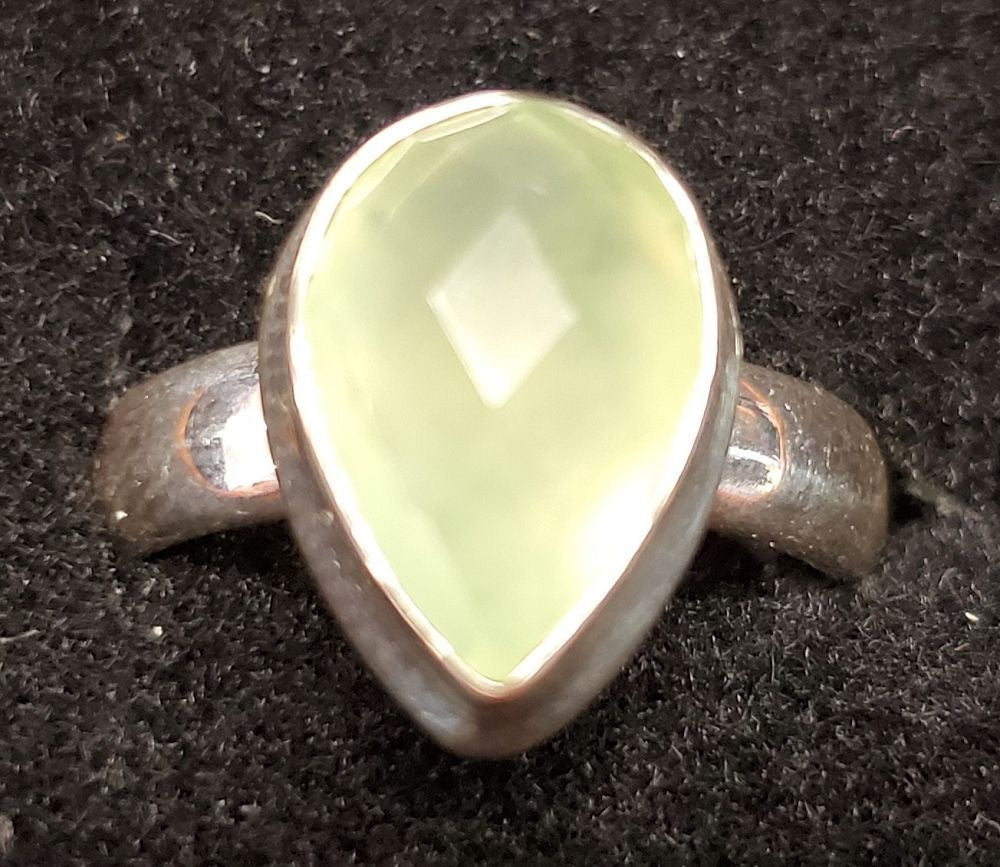 Phrenite Ring (silver) 6
