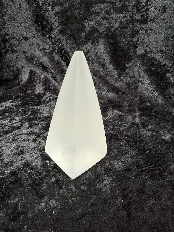 Selenite Pyramid - Medium