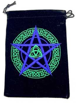 Pentagram Black Velveteen Bag