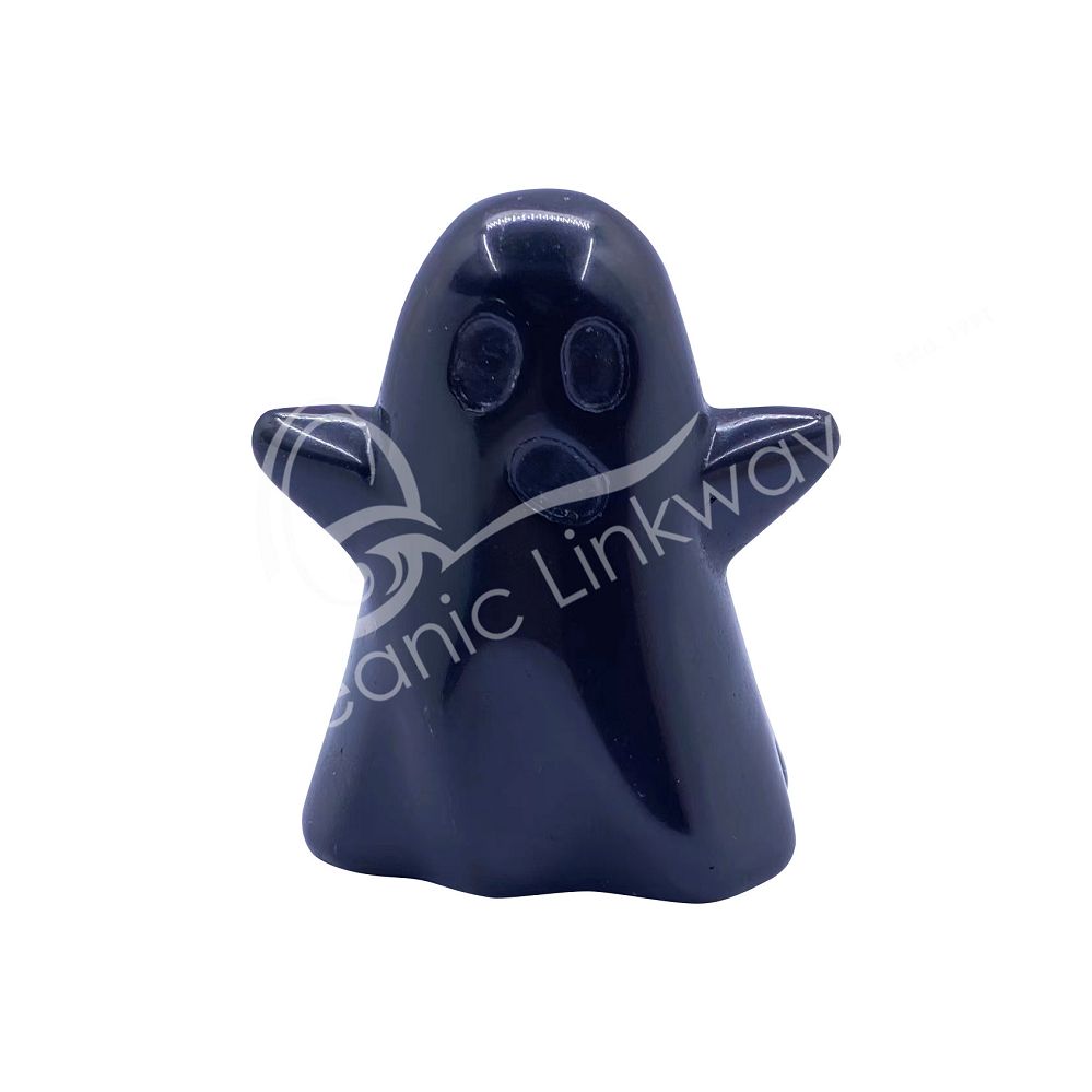 Carving - Black Obsidian Ghost