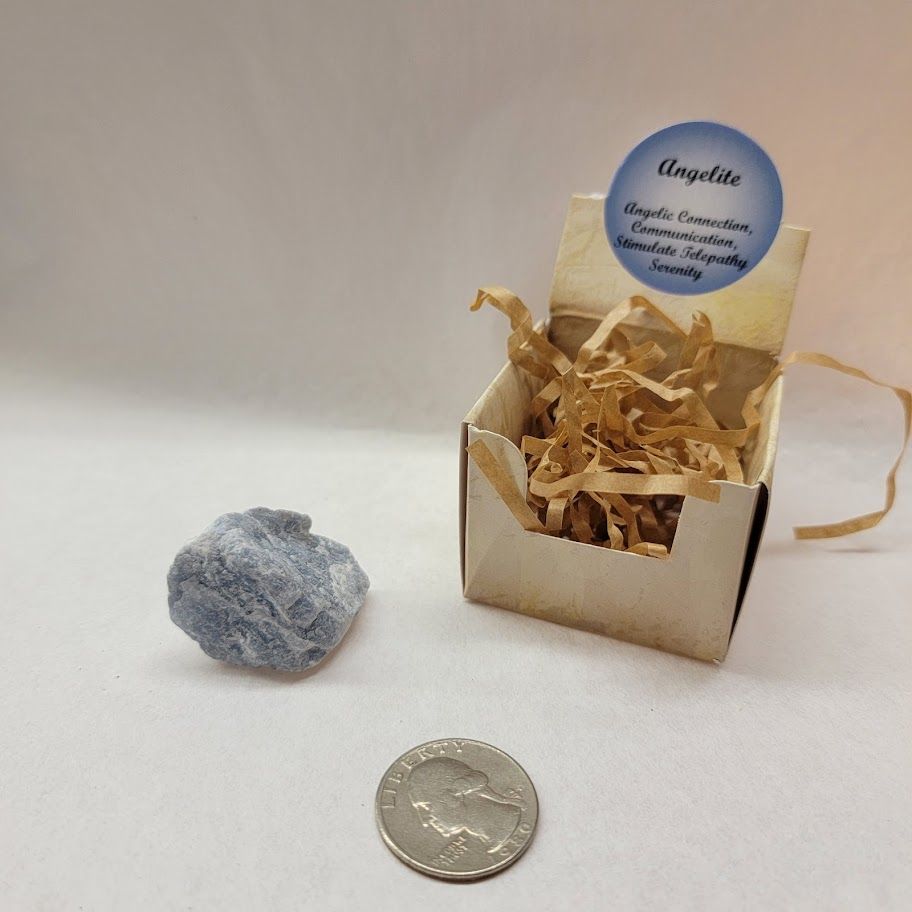Angelite - Rough Gift Box