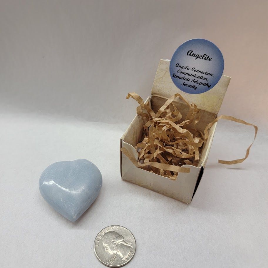Angelite Heart Gift Box
