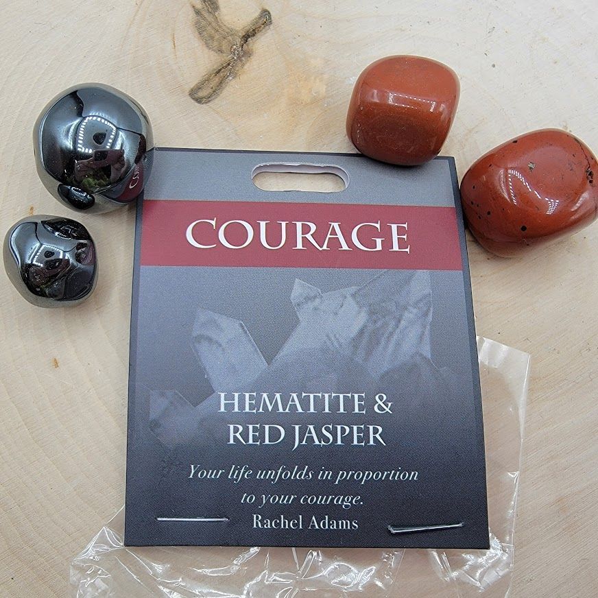 Courage - Hematite/Red Jasper